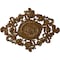 Ekena Millwork Katheryn Ceiling Medallion, Hand-Painted Smokey Topaz Crackle, 22 1/2"W x 30 3/8"H x 1 1/2"P CM30KTSTC - alternate 1